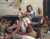 Girl With Baby - Gaetano Chierici - 19th Century European Domestic Interiors Painting - Posters