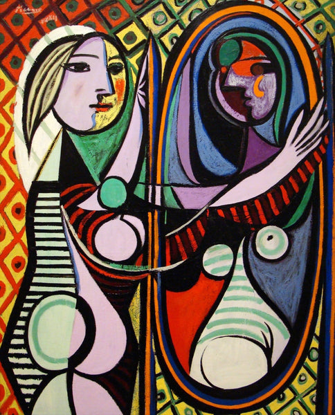 Pablo Picasso - Jeune Fille Devant Un Miroir - Girl Before a Mirror - Art Prints