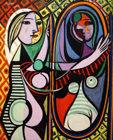Pablo Picasso - Jeune Fille Devant Un Miroir - Girl Before a Mirror - Posters by Pablo Picasso
