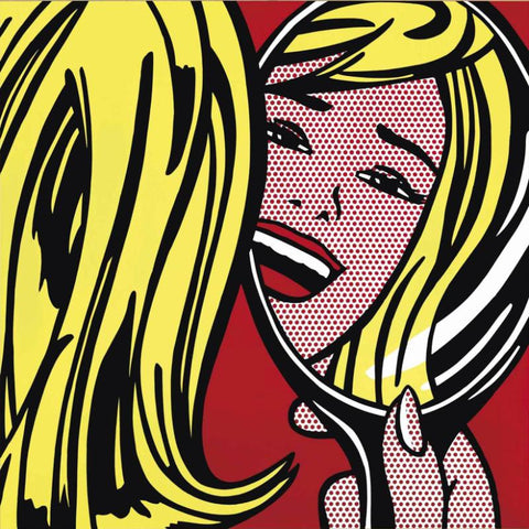 Girl In The Mirror by Roy Lichtenstein