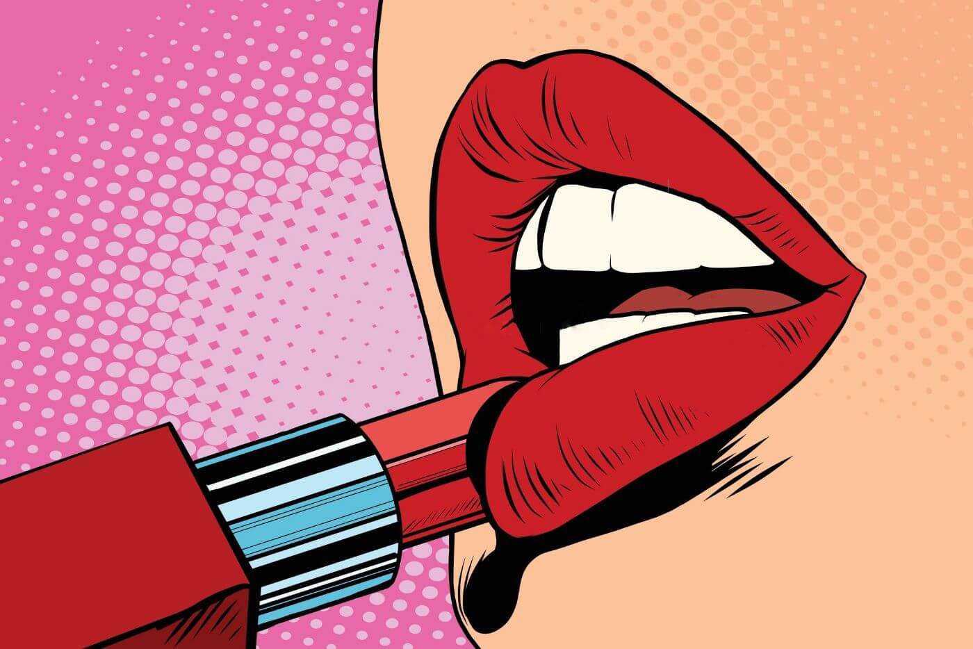 red lips poster