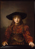 Girl_in_a_Picture_Frame - Rembrandt van Rijn - Posters
