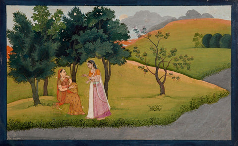 Indian Miniature Paintings - Gita Govinda - Large Art Prints by Kritanta Vala