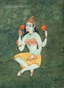 Goddess Vidyalakshmi (One Of Ashtalakshmi - Incarnation As Goddess Of Knowledge) - Indian Painting - Art Prints