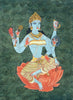 Goddess Vijayalakshmi (One Of Ashtalakshmi) - Indian Painting - Canvas Prints