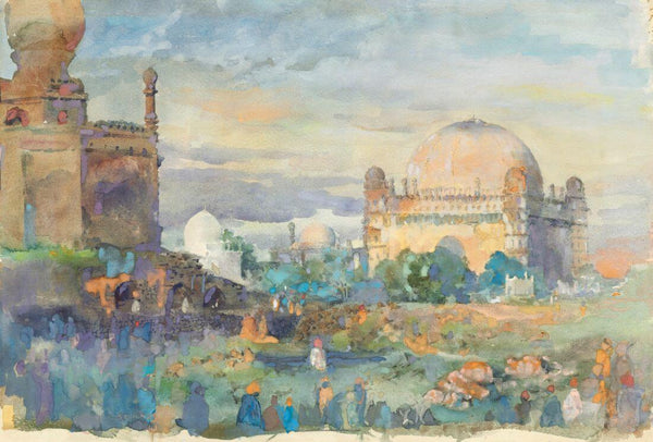 Gol Gumbaz - Sayed Haider Raza - Canvas Prints