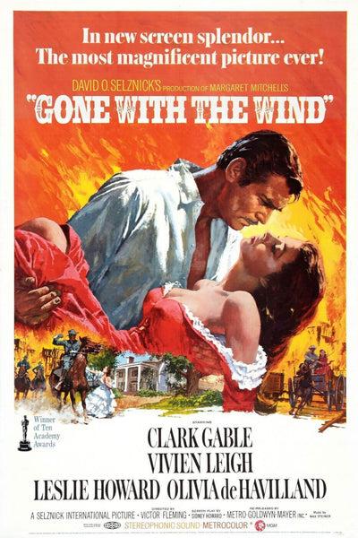 Gone With The Wind - Tallenge Classic Hollywood Movie Poster - Canvas Prints