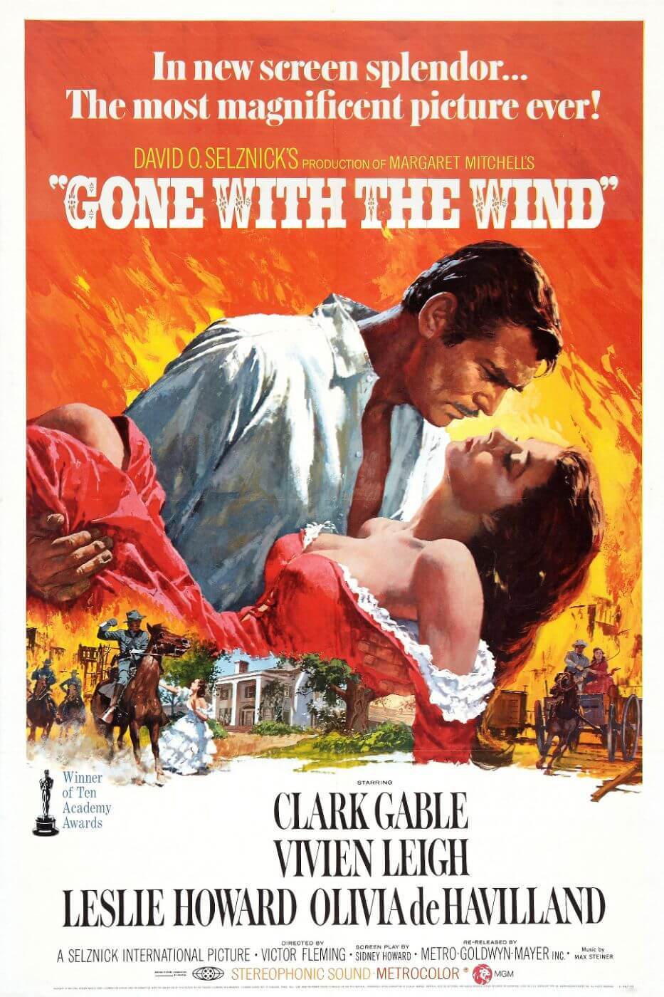 Gone With The Wind Tallenge Classic Hollywood Movie Poster Posters