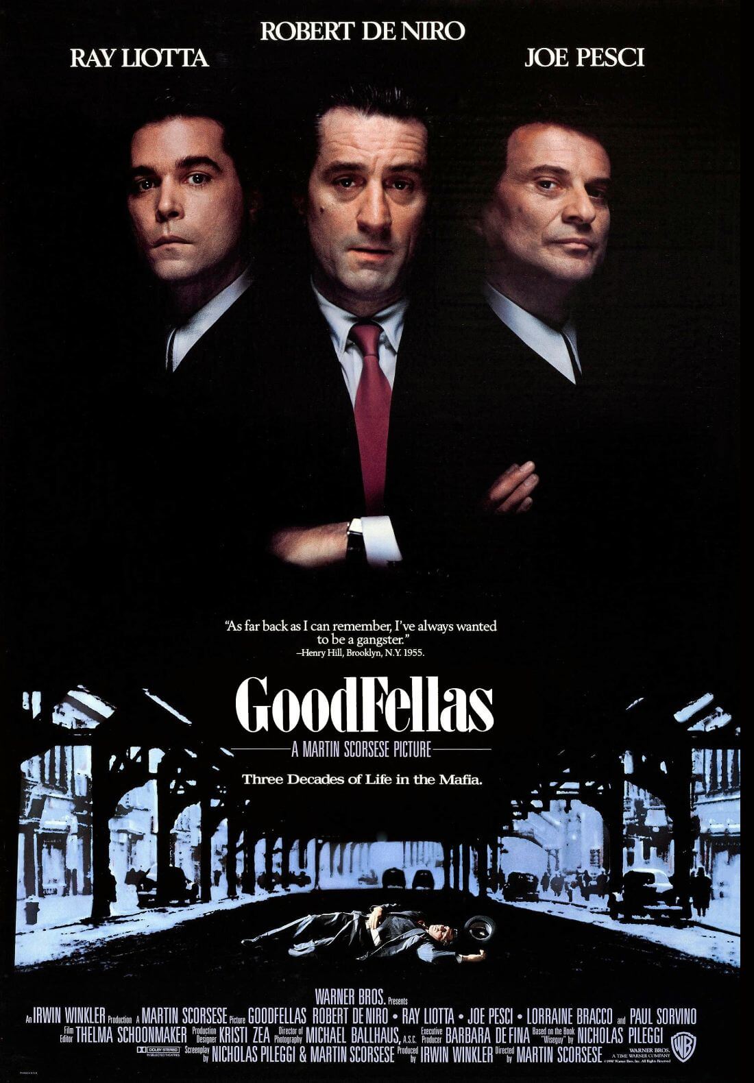 Goodfellas Robert De Niro Martin Scorsese Movie Art Poster