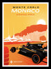 Set Of 2 Grand Prix Monaco and Spain - Premium Quality Framed Poster (26 x 36 inches)
