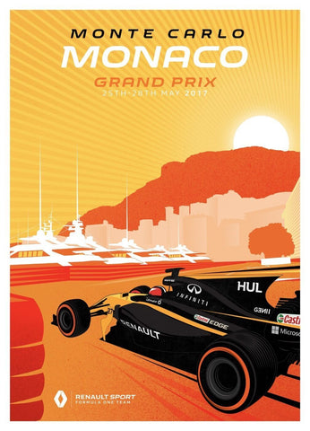 Grand Prix 2017 - Monaco - Canvas Prints