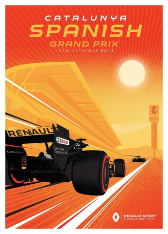 Grand Prix 2017 - Spain - Large Art Prints