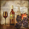 Wine And Grapes Vintage Art - Canvas Prints