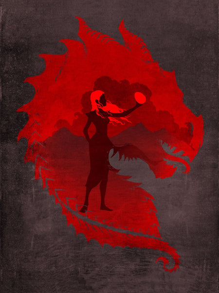 Graphic Art From Game Of Thrones - Mother Of Dragons - Daenerys Targaryen - Life Size Posters