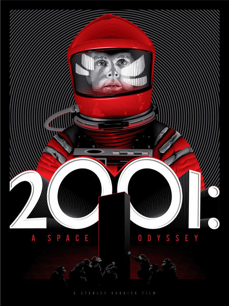 Graphic Art Poster - 2001 Space Odyssey - Hollywood Collection - Canvas Prints