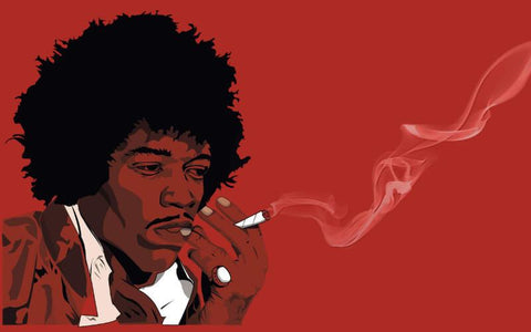 Graphic Art Poster - Jimi Hendrix 4 - Tallenge Music Collection by Joel Jerry