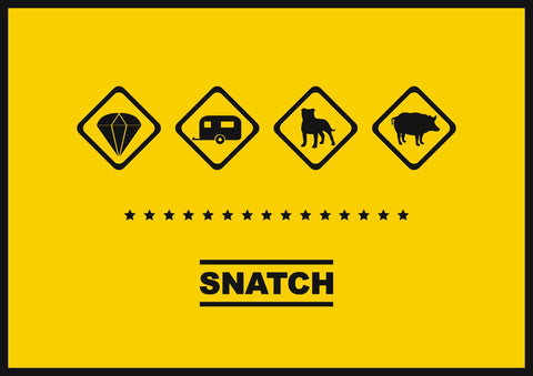Graphic Art Poster - Snatch - Guy Ritchie - Hollywood Collection - Large Art Prints