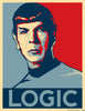 Graphic Art Poster - Star Trek - Spock Logic - Hollywood Collection - Framed Prints