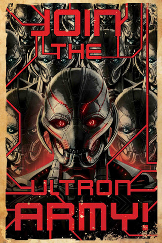 Graphic Art Poster - Ultron Army - Hollywood Collection - Large Art Prints