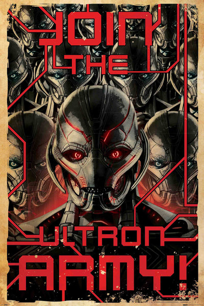 Graphic Art Poster - Ultron Army - Hollywood Collection - Art Prints
