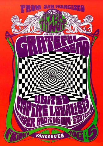 Grateful Dead - Vancouver 1966 - Music Concert Poster - Tallenge Vintage Rock Music Collection by Jacob George