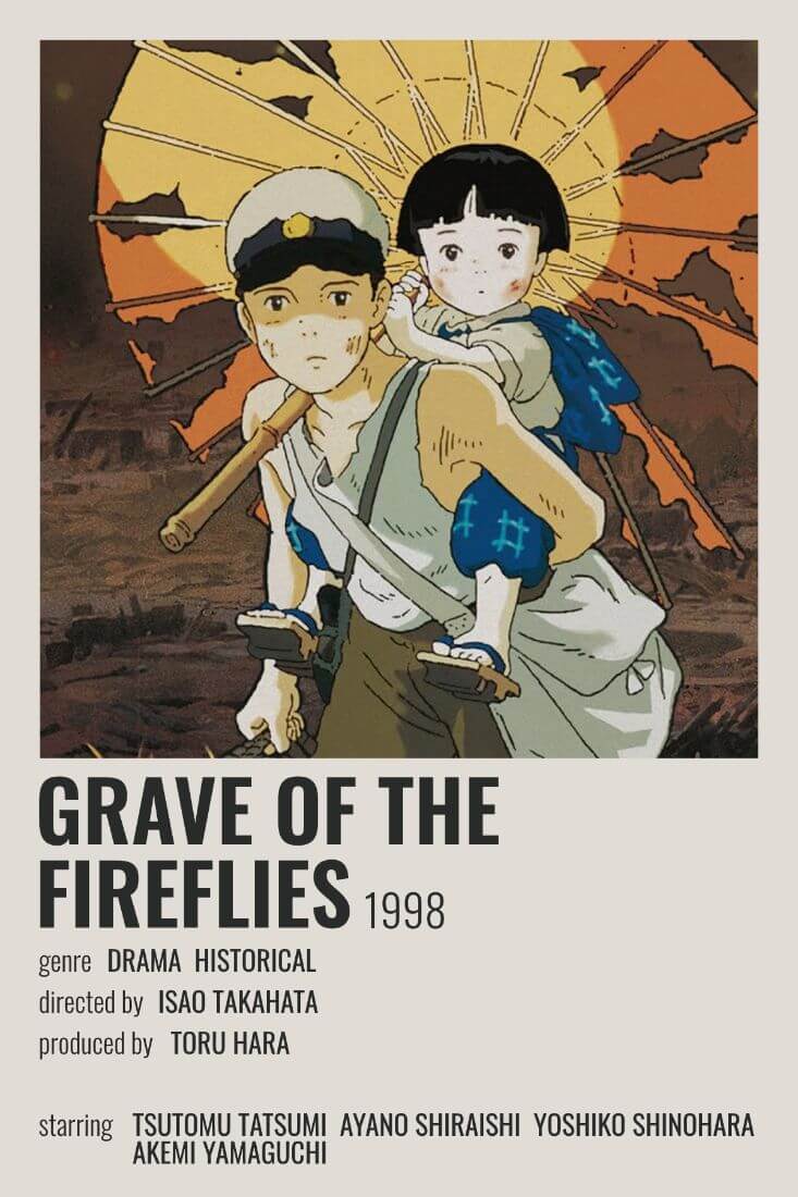 Studio Ghibli Poster : Grave of the Fireflies : New (made in Japan)