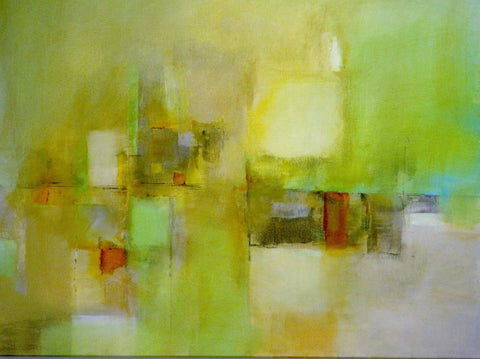 Green Abstract - Posters by Teri Hamilton