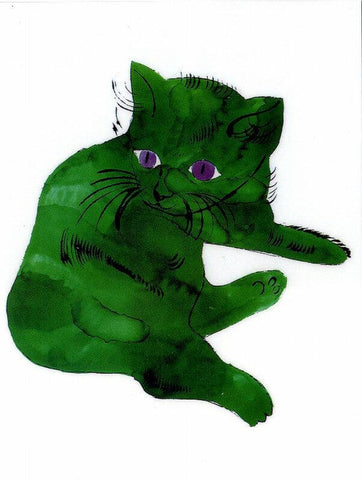 Green Cat - Art Prints