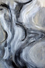 Grey Current - Abstract Expressionism Painting - Posters