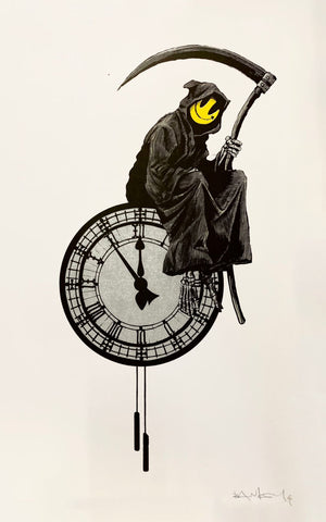 Grin Reaper – Banksy – Pop Art Painting by Banksy