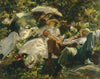 Group With Parasols - John Singer Sargent Painting - Framed Prints