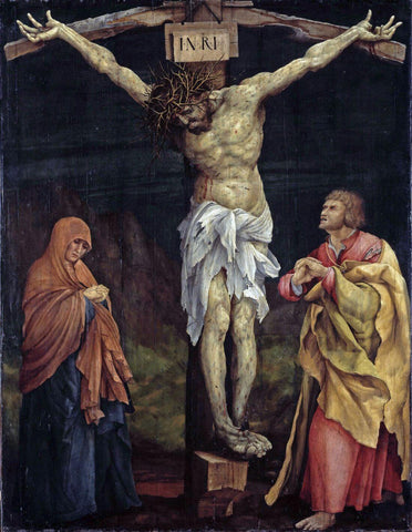 Crucifixion - Mathis Gothart – Christian Art Painting by Mathis Gothart