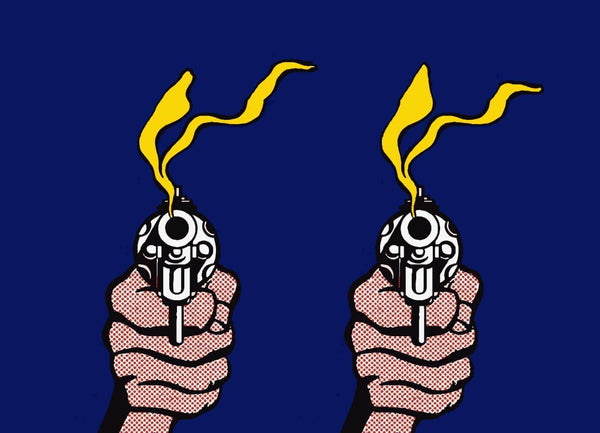 Gun - Roy Lichtenstein - Art Prints