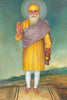 Guru Nanak Dev Ji with Hand Raised in Blessing - Indian Sikh Art Painting - Posters