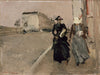 Gust of Wind ( Windstoß)- George Breitner - Dutch Impressionist Painting - Framed Prints