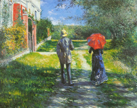 Rising Road by Gustave Caillebotte