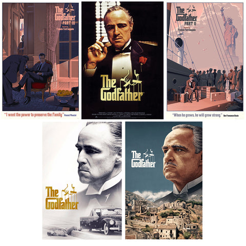 The Godfather - Set of 10 Movie Poster - Poster Paper - (12 x 17 inches)each by Godfather