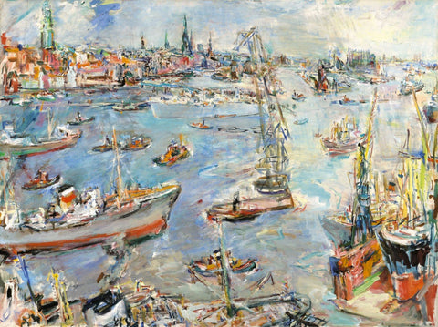 Hamburg III by Oskar Kokoschka