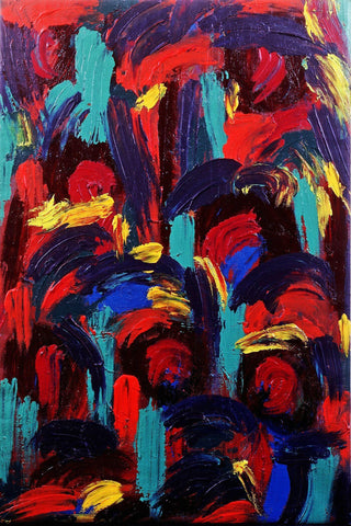 Hand Painted - Abstract Expressionism Painting - Canvas Prints by Nick