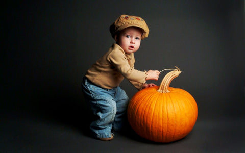 Handsome Baby Boy Getting Ready For Halloween - Art Prints