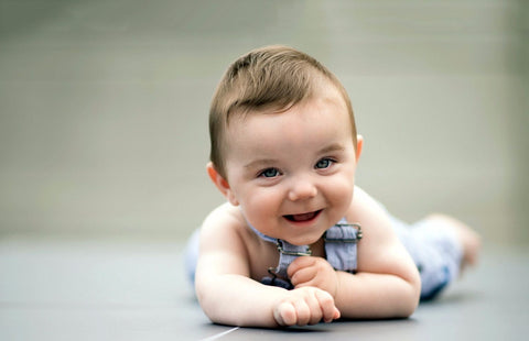 Handsome Baby Smiling At The World - Framed Prints