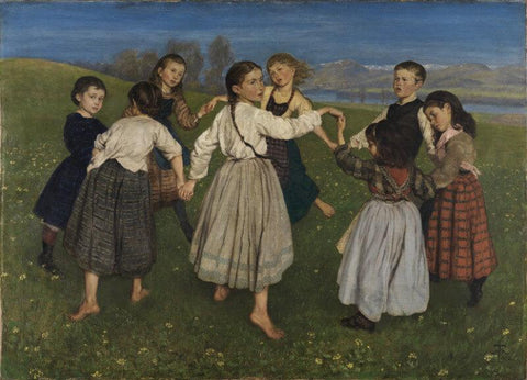 Kinderreiten by Hans Thoma