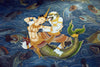 Hanuman And Suvannamaccha (Golden Mermaid - A Daughter Of Ravana - Balinese Ramayan Painting - Canvas Prints