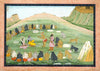 Hanuman Revives Lakshmana with Medicinal Herbs - Nainsukh - Guler Indian Vintage Paiting From Ramayana - c1790 - Posters