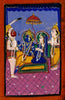 Hanuman Before Rama And Sita And Attendant - Framed Prints