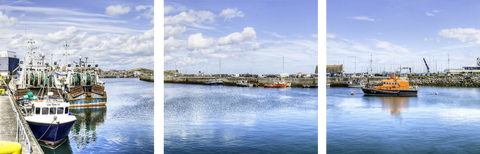 Harbor Panorama - Art Panels by Hamid Raza