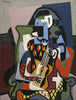 Harlequin Musician - Posters
