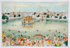 Harmandir Sahib (Golden Temple) Amritsar, Punjab, India - Bishan Singh Musavar Ambaratsr Ji - Vintage 1860 Indian Sikh Art - Canvas Prints