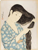 Kamisuki(Combing Her Hair) - Large Art Prints
