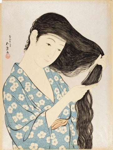 Kamisuki(Combing Her Hair) by Hashiguchi Goyo